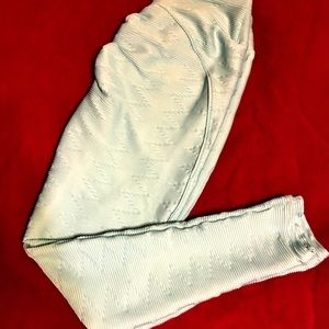 Light teal extra large patterned leggings